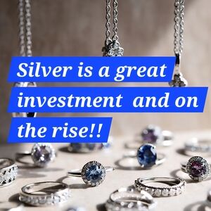 Elegant Silver Necklace and Ring Set